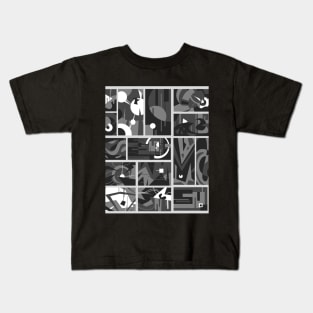 B/W abstraction Kids T-Shirt